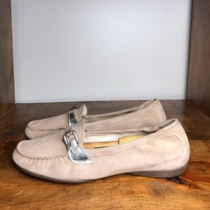 AGL Tan Slip On Loafers 39.5